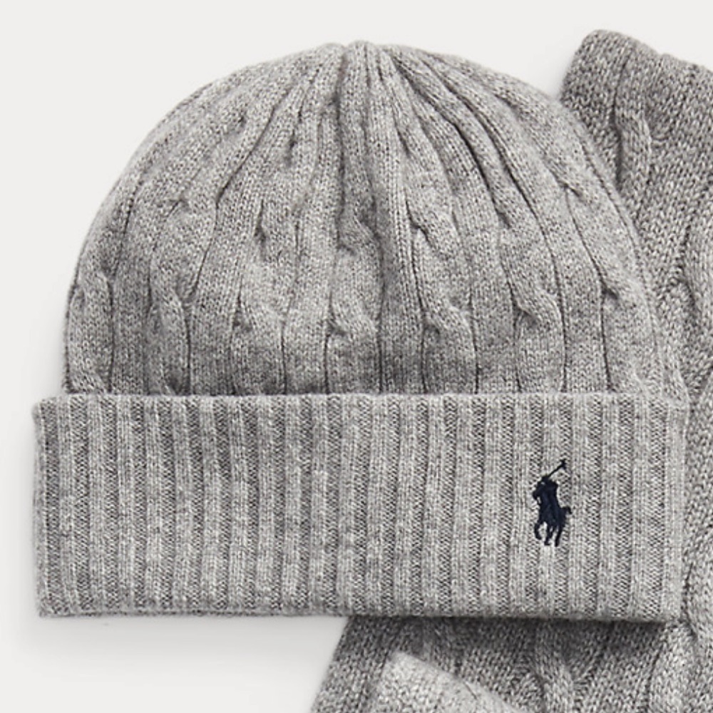 Ralph Lauren Cable-knit Cashmere Beanie